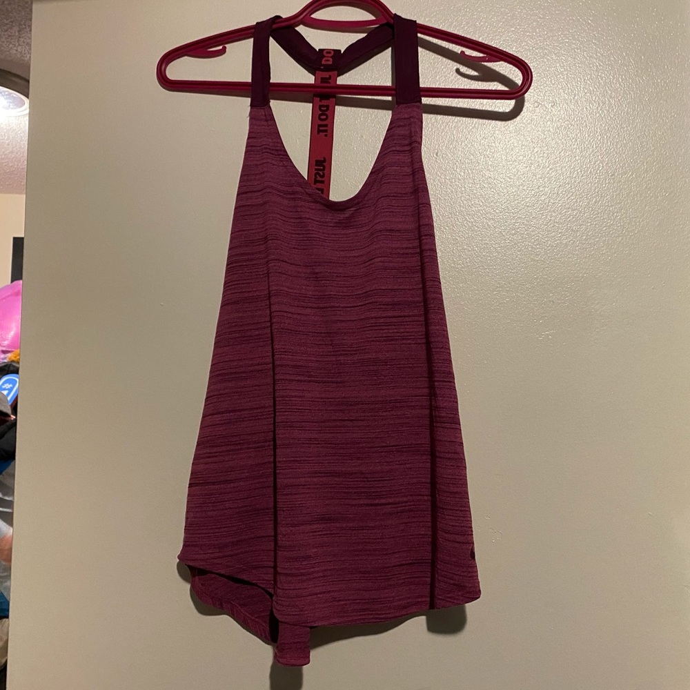 NIKE ELASTIKA HEATHERED RED TRAINING TANK TOP